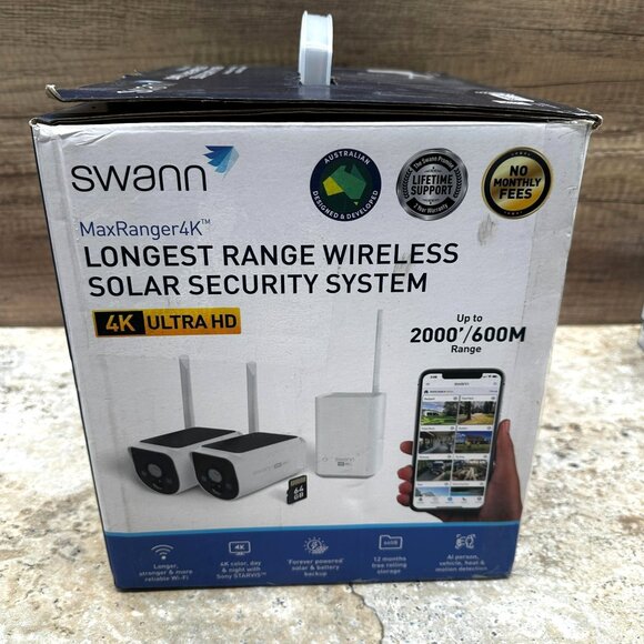 Swann MaxRanger4K Wireless Solar Security Camera System 4K Ultra HD 64GB - Picture 5 of 13